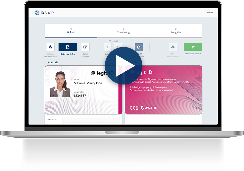 ID Shop Personalisierung Editor